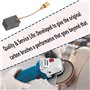 Be In Your Mind Lot de 4pcs Balais de Charbon pour Outil Électrique Ponceuse Balais de Carbone Compatible avec Bosch GWS 7-125 G