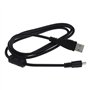 Create idea Câble USB de charge et de transfert de données pour appareil photo Panasonic Lumix DMC-TZ60 et TZ61 Noir 1 m
