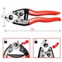 Lababe Pince coupe-câble à cliquet ultra résistante pour câbles en aluminium/cuivre jusqu'à 240 mm²