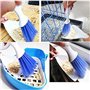SZMYLED Ensemble de mini poêles et brosses, brosses de nettoyage pour cage de petits animaux pour reptiles, brosses de nettoyage