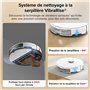 roborock S7 Robot Aspirateur Application Alexa 2500Pa Surveillance de la cartographie à Plusieurs Niveaux Détection de Tapis Bro