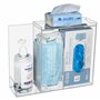 KOEMEHR Boîte de rangement en acrylique pour masque et gel désinfectant pour les mains
