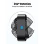 TOPK Lot de 2 mini ventilateurs de table USB - Fonctionnement silencieux et flux d'air puissant - 3 vitesses et tête rotative à 
