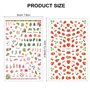 Fleur Animal Fruit Sirène 3D Nail Art Autocollants Autocollants O
