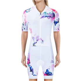 weimostar Combinaison de triathlon pour femme - Maillot de cyclisme et de course à pied - - M
