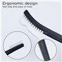 AIEX 9 Pièces Mini Brosse Métallique et Kit de Sélection, Brosse en Acier à Double Extrémité en Laiton, Cuivre et Nylon et Pics 