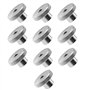 Create idea Lot de 10 écrous moletés M6 - Filetage femelle - En acier inoxydable 304 - Avec poignée ronde - DIN 466