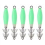 Create idea 5pcs Leurres de Pêche Durs Appâts Lumineux Squid Jig Crochets en Plastique Artificiels S'attaquer Engins de Pêche Ac