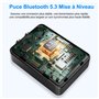 1Mii ML302 Transmetteur Récepteur Bluetooth 5.3, Adaptateur Audio Bluetooth 3.5mm AUX RCA pour 2 Casque sans Fil, 30H Playtime, 