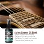 Kit de nettoyage pour guitare acoustique : 50 ml d'huile nettoyante pour cordes, huile de polissage à l'orange et huile de citro