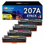 GPC Image 207A 207X avec Puce Cartouche de Toner Remplacement pour HP 207X 207A pour Color Laserjet Pro MFP M283fdw MFP M282nw M