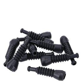 Kalitec KALI01022 Superseal Lot de 10 douilles en caoutchouc à 2 broches avec lamelles de protection anti-torsion noires I Douil