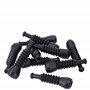 Kalitec KALI01022 Superseal Lot de 10 douilles en caoutchouc à 2 broches avec lamelles de protection anti-torsion noires I Douil
