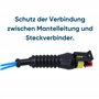 Kalitec KALI01022 Superseal Lot de 10 douilles en caoutchouc à 2 broches avec lamelles de protection anti-torsion noires I Douil