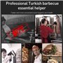 LMTYJZRY Couteau a Kebab Électrique, Électrique sans Fil Portatif Couteau a Kebab Électrique sans Fil Professionnel Kebab Machin