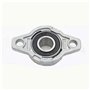 Lot de 2 paliers à semelle auto-alignants KFL005 25 mm, en alliage de zinc, for tige d'arbre linéaire/vis mère 25 mm (n° 1258)(K