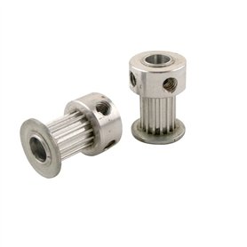 2pcs mxl Type de distribution de la courroie poulie 15T 7 mm Largeur de courroie 3/3
