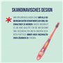 Jordan ® Step 3 Lot de 2 brosses à dents pour enfant de 6 à 9 ans, poils souples, double poignée ergonomique et sans BPA, rose