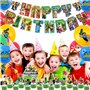 Yoimckay Décoration d'anniversaire Game Boys, décoration de fête d'anniversaire sur le thème du jeu vidéo, bannière de décoratio