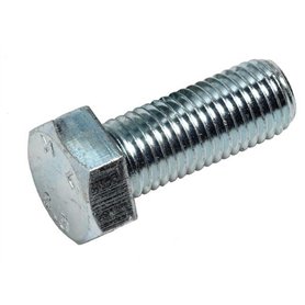 Lot de 2 boulons à tête hexagonale haute résistance - Plaqué zinc M16 - Filetage de 16 mm de diamètre x 100 mm de long