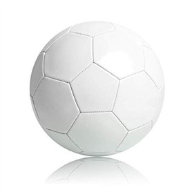 Ballon de football blanc uni sans marque – Taille 5 – Pour signatures