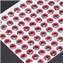 Faux Yeux de Pêche, Leurre de Pêche Holographique 3D Léger Autocollant Fisheye pour Divers Appâts de Bricolage pour Coller à l'a