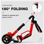 Debroussailleuse Electrique sans Fil Pliable, 2 * 4000mAh Batteries, Débroussailleuse à Gazon Portable d'extérieur pour Couper l