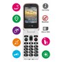 Doro 6060 - Téléphone 2G à Clapet Débloqué pour Seniors - Grandes Touches - Touche d'Assistance avec GPS - Socle Chargeur Inclus