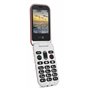 Doro 6060 - Téléphone 2G à Clapet Débloqué pour Seniors - Grandes Touches - Touche d'Assistance avec GPS - Socle Chargeur Inclus