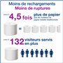 Tork Distributeur Murale pour Papier Toilette Rouleau Mid-Size sans mandrin Noir T7, Gamme Elevation, 558048
