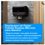 Tork Distributeur Murale pour Papier Toilette Rouleau Mid-Size sans mandrin Noir T7, Gamme Elevation, 558048