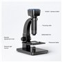 Ensemble de Caméras de Kit de Microscope de L'industrie 2000x Microscope electronique WiFi Caméra de Microscope HD WiFi/USB Loup