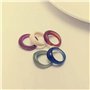XHBTS 12 Pcs Résine Coloré Large Épais Dôme Knuckle Doigt Empilable Joint Anneau Rétro Acrylique Transparent Vintage Bijoux Part