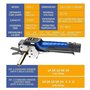 JMbpkduHs Outil D'évasement électrique avec Mandrins 5/8, Outil D'évasement en Cuivre, Jauge D'évasement Havc 1/4"-3/4", Outil D