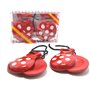 Castagnettes 1 paire de petits CASTANETS ESPAGNOLS 6 cm (2-6) bois de pin naturel TAILLE pour les plus petits