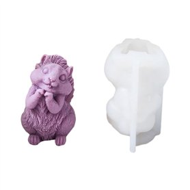 Moule à bougie en silicone pour décoration de la maison Moule en cire Figurines d'écureuil Moule Fabrication de bougies DIY Boug