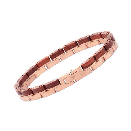Woodstar (FLAMINGO Bracelet en Bois et Acier pour Femme