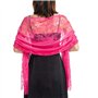 Ocobudbxw Femmes des années 1920 écharpe enveloppes évider Crochet Floral Dentelle frangé Glands Mariage Cape soirée Vintage châ
