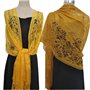 Ocobudbxw Femmes des années 1920 écharpe enveloppes évider Crochet Floral Dentelle frangé Glands Mariage Cape soirée Vintage châ