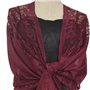 Ocobudbxw Femmes des années 1920 écharpe enveloppes évider Crochet Floral Dentelle frangé Glands Mariage Cape soirée Vintage châ