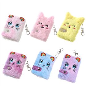 UNFAIRZQ Carnet de poche en peluche de dessin animé