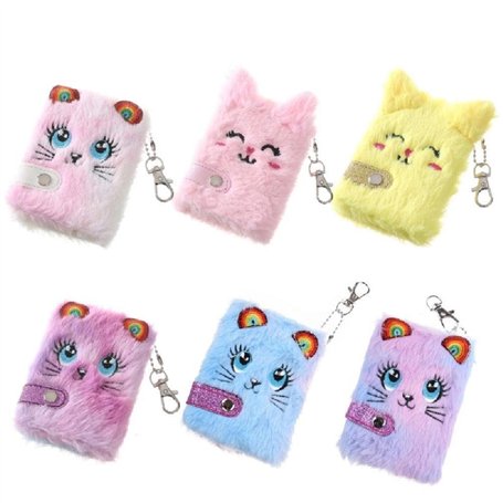 UNFAIRZQ Carnet de poche en peluche de dessin animé