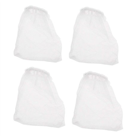 Yushu - Lot de 4 sacs filtrants pour aquarium - Sacs filtrants de rechange pour nettoyeur de gravier alimenté par batterie - Sac