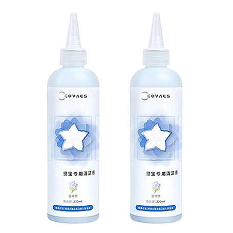 Nettoyant vitres robotisé liquide 2 x 230 ml – Solution de nettoyage multi-surfaces for vitres – Compatible avec ECOVACS Winbot