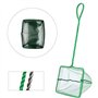 2 pièces Carré Épuisette Filet de Pêche Epuisette Aquarium Petit Filet de Pêche avec Poignée en Plastique pour Aquariophilie Poi