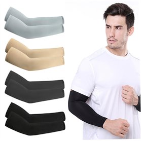 Manche à Bras UV Protection Solaire Solide Refroidissement Men de Refroidissement Couvercle du Bras d'été pour Le Cyclisme de ra