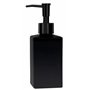 Spirella Distributeur de Savon Céramique Quadro Matt Noir Mat