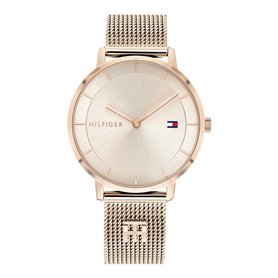 Tommy Hilfiger Montre Analogique à Quartz pour Femme avec Bracelet Milanais en Acier Inoxydable Couleur Or Rose Clair - 1782287