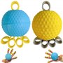 Exercice de doigt 2pcs 10 lb et 20lb PU d'exercice à main avec une poignée de doigt de silicone 2,8x4.3 pouces de soulagement du