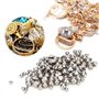 Tiiyee Boules De Polissage d'acier Inoxydable, Perles Polie Goupilles Support Culbutage Brunissage Surface Lisse Ovale Boule Acc